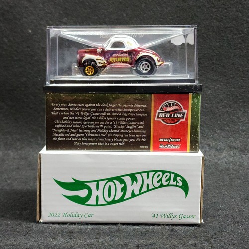 Hot Wheels RLC 2022 Holiday Car '41 Willys Gasser - Picture 4 of 4