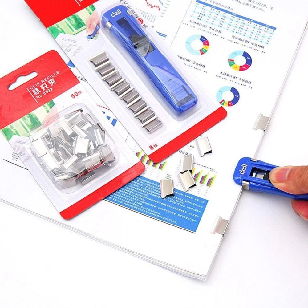 Supplies School Accessories School Binding Push Clamp Paper Cliper Clip