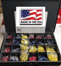 MASTER WIRE CONNECTOR & TERMINAL ASSORTMENT KIT ALL TYPES MADE IN USA 2400 PCS
