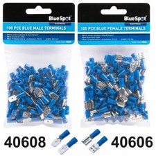 Blue MALE / FEMALE Terminals 1.5 - 2.5mm RIB Yacht Canal Boat Power Boat Cruiser