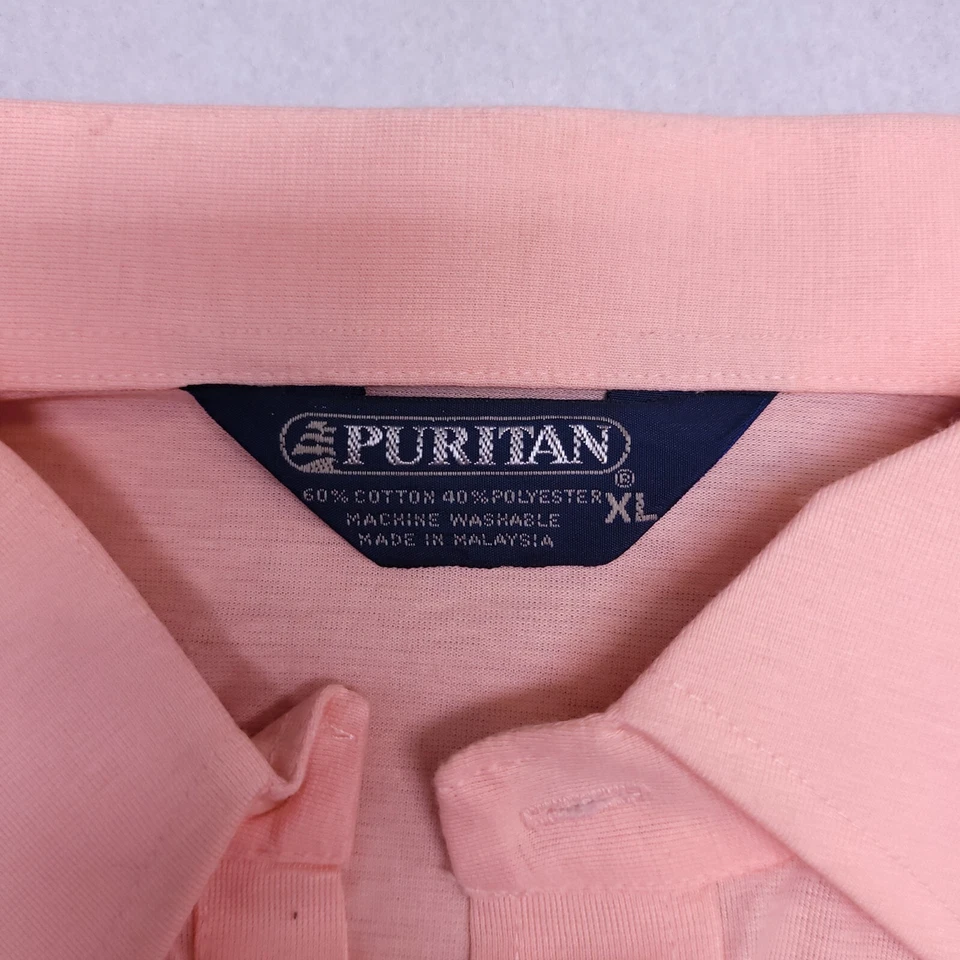 Polo Pullover Puritan Informal Manga Corta Adulto Hombre Talla XL Rosa Foto 3 de 4