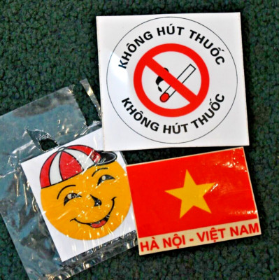 VIET NAM STICKERS SET OF 3 NEW, UNUSED