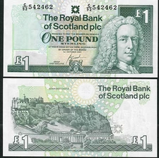 Scotland 1 Pound 2001 P351e UNC**New Date