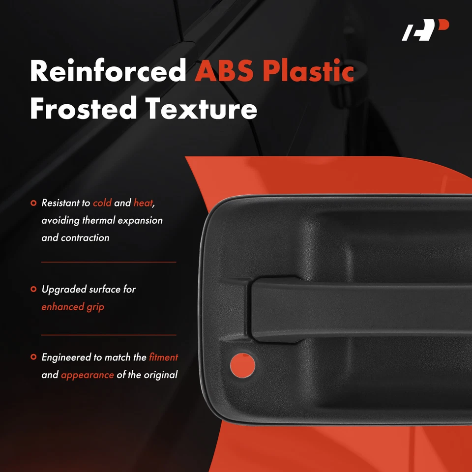 Manija de puerta exterior delantera izquierda negra A-Premium para Chevy LCF 3500 4500 GMC Isuzu Foto 4 de 4