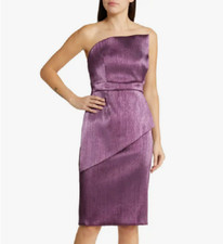 Black Halo Lenora Lam  Sheath Dress Sz 8 Purple Passion  460  1095