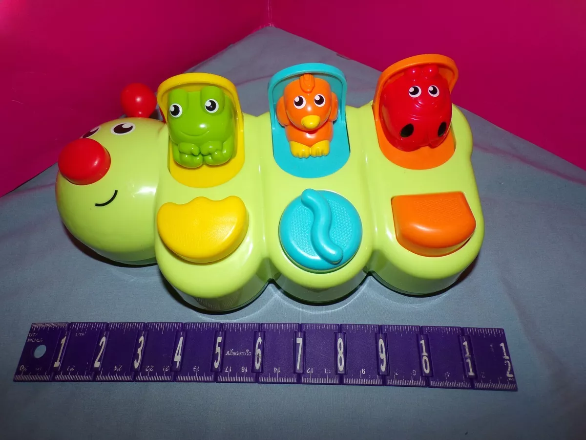 Fisher Price Caterpillar Pop Up Baby toy action slide turn press 9 MONTHS