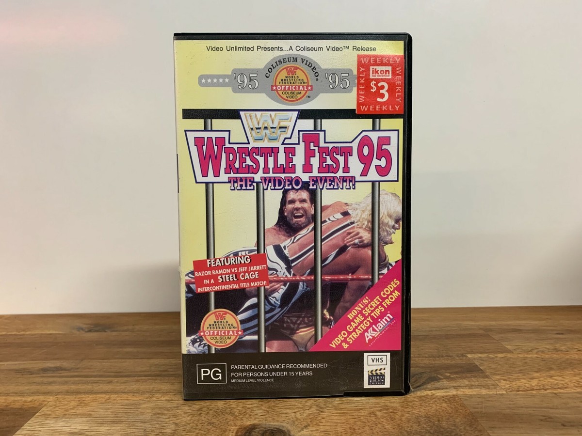 THA WEST FEST 2002 サイン入りビデオテープ　VHS WWF Wrestle Fest 95 The Video Event VHS Tape Razor Ramon WWE