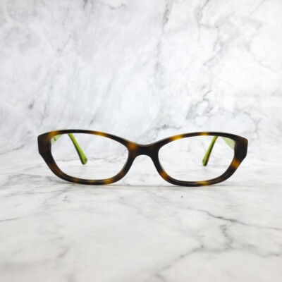 Coach Cecilia HC6002 5052 Eyeglasses Frames Womens Brown Full‎ Rim 51-16-135 Coach Eyeglasses Cecilia HC6002 5052 Brown Green Tortoise  main image 3