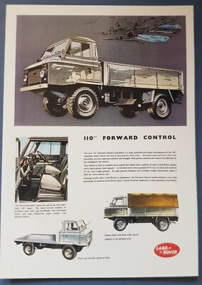 Land Rover 110'' Vorwärtssteuerung Allrad Postkarte Vintage Werbung Galerie NEUWERTIG