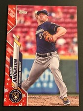 2020 Topps Series 1 Independence Day CHASE ANDERSON SP #12/76 Made Brewers #62