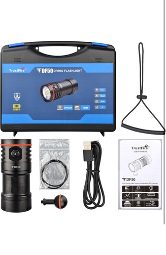 #788. DF50 Scuba Diving Light, 6500 Lumens Video Camera Photography Dive LED - Picture 2 of 17