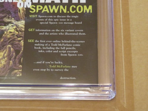 Spawn 100 CGC 9.8 NM Cover C Spawn McFarlane Capullo Miki Death Angela Malbolgia - Picture 15 of 17