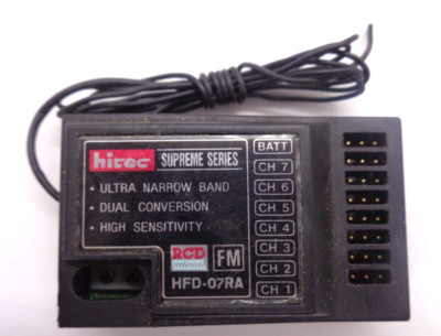 HITEC HFS-07RA 7 KANAL SCHMALBAND RECEIVER 35Mhz GUTER ZUSTAND