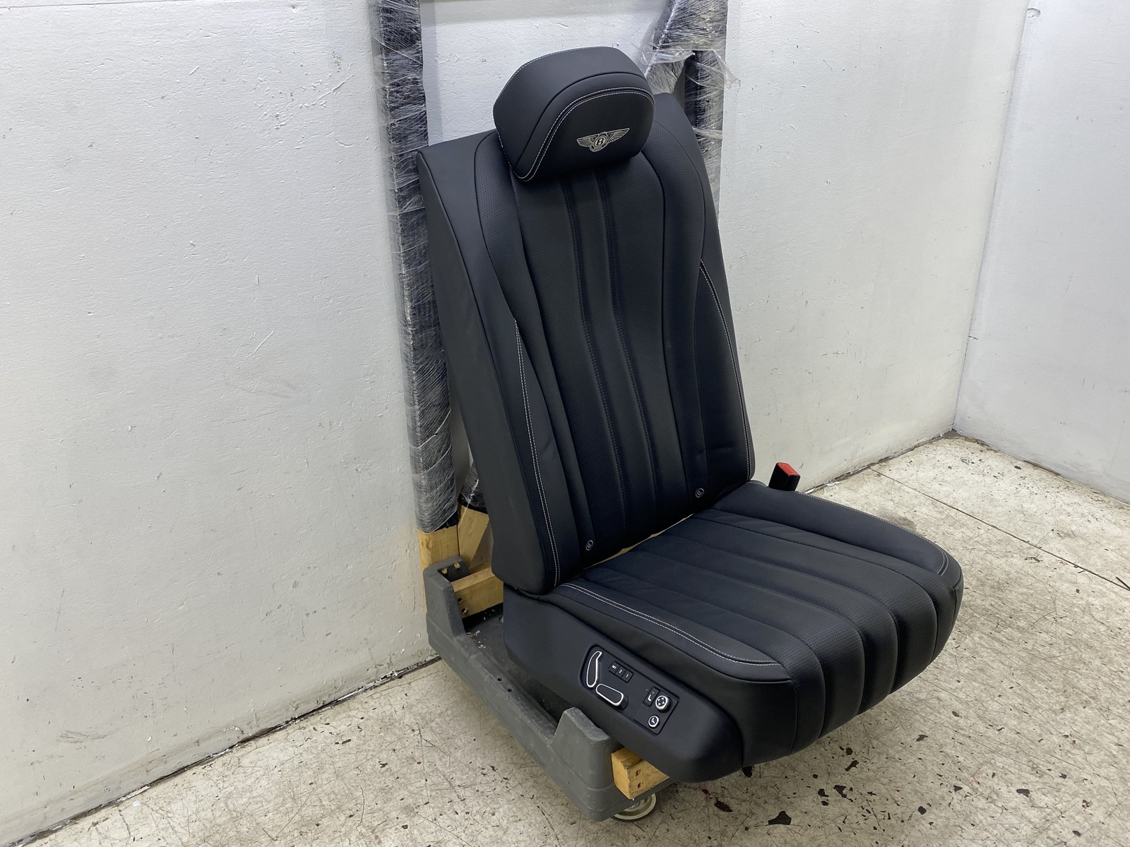 2013-2019 BENTLEY FLYING SPUR OEM REAR RIGHT SEAT W/ SWITCH BLACK LEATHER