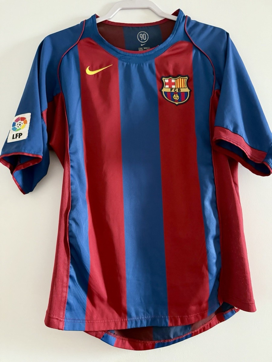 Vintage Nike Ronaldinho Soccer Jersey Fc Barcelona 2004-2005