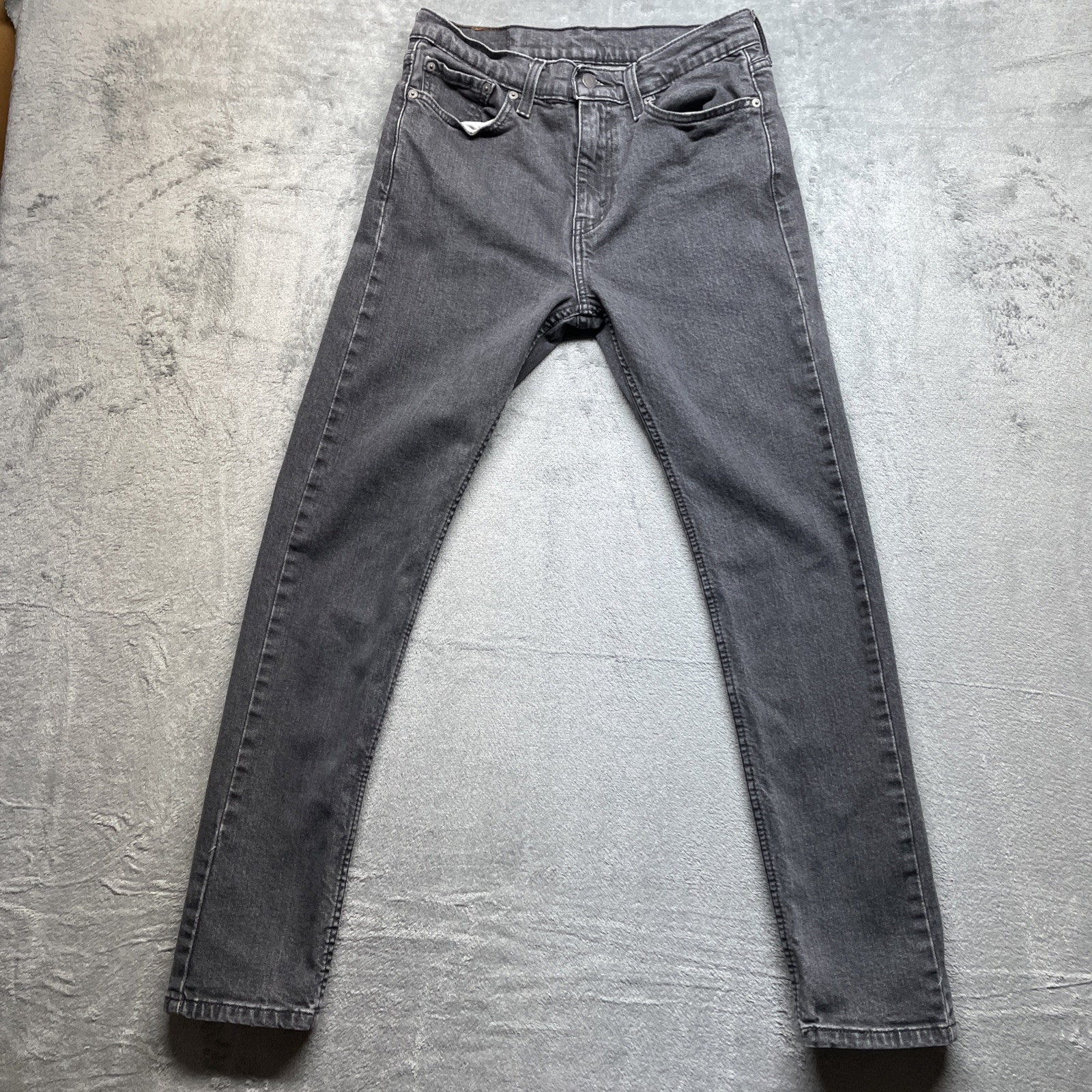 Levis 510 Skinny Jeans Mens 32x32 Black Denim Stretch Skate Grunge