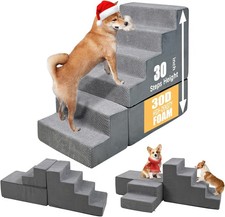 30 Inch Dog Stairs Steps Small Dogs High Beds 30-36" Tall 30 Inch Dog Stairs