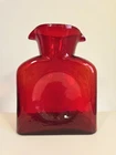 Blenko 384 Ruby Water Bottle Double Spout Hand Blown Glass