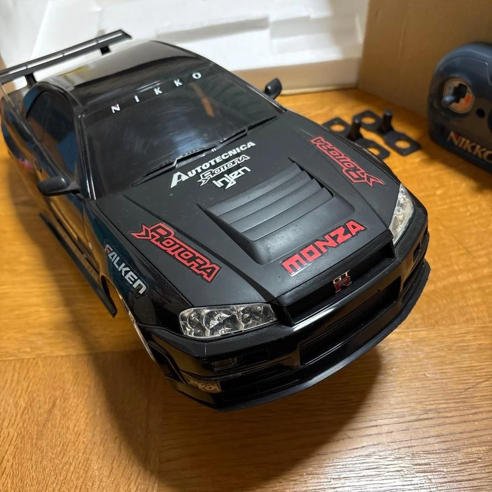 Nikko 1/10 Skyline R34 GTR RC Car Nismo AeroSound/LED/Working Condition - Image 3 of 4