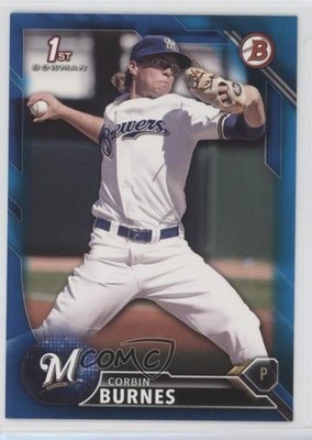 2016 Bowman Draft Draft Picks Blue 11/150 Corbin Burnes #BD-89 0gm
