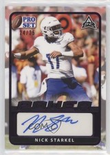 2021 Leaf Pro Set Power Base Purple Spectrum Foil 24/25 Nick Starkel Auto m5e