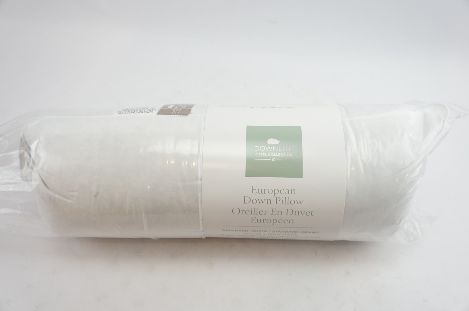 New Downlite Hotel Collection European Down Pillow King Soft