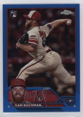2023 Topps Chrome Update Blue Refractor /150 Sam Bachman #USC165 Rookie RC 0xz8