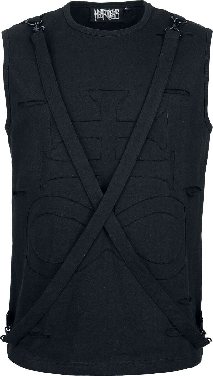 Безрукавка Heartless Herren Infinity Vest мужская черная schwarz Gothic рок-одежда 8590₽