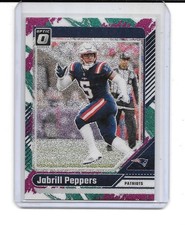 2024 OPTIC JABRILL PEPPERS SP JAZZ SPRINKLE PRIZM REFRACTOR CASE HIT PATRIOTS