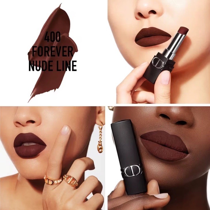 Dior Rouge Dior Forever Lipstick 400 Forever Nude Line Full Size