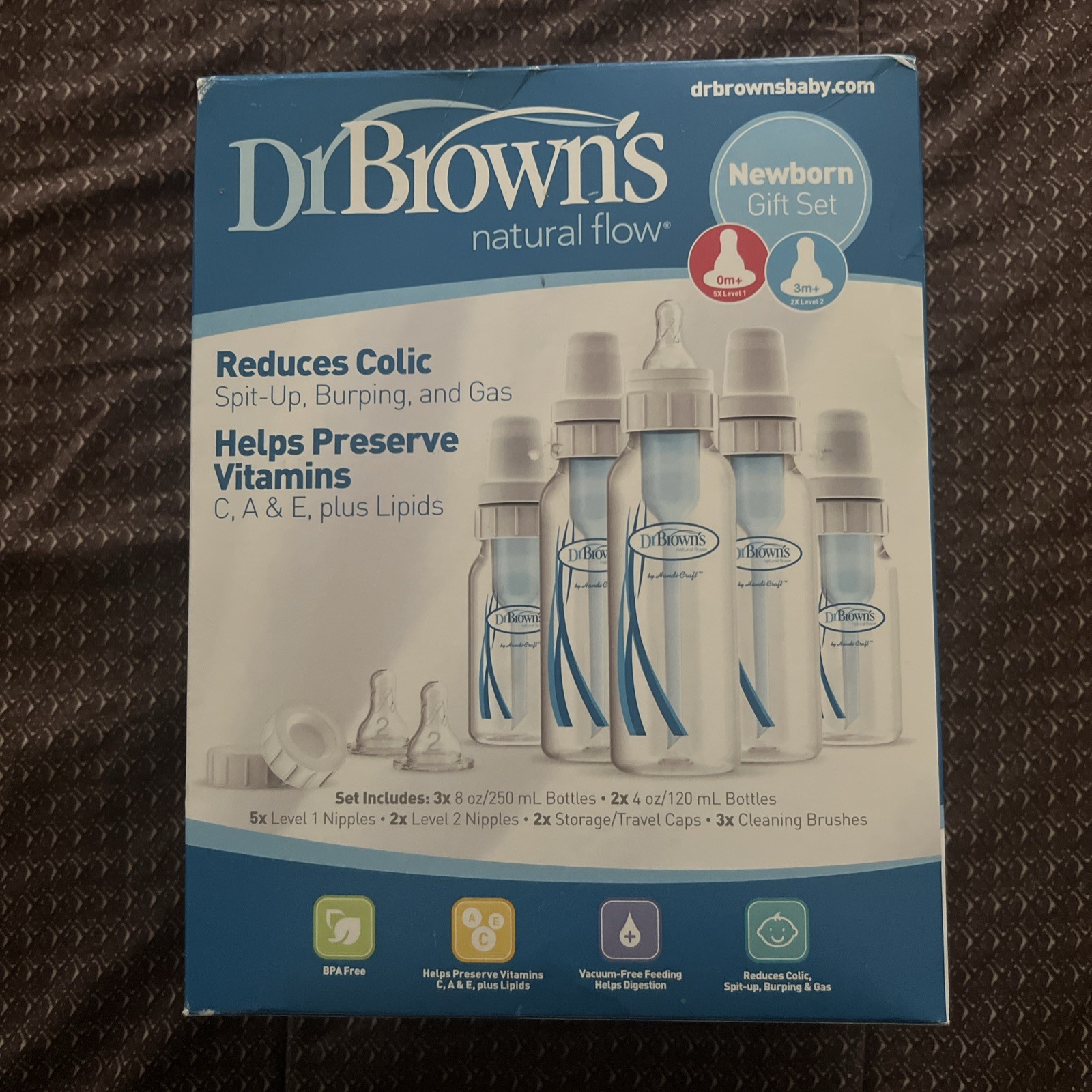 Dr. Brown&rsquo;s 240-P6 BPA Free Polypropylene Newborn Feeding 