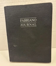 Fabriano Journal Black Cover Made In Italy  Multi Colored Paper Flaw On Cover