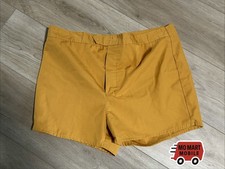 Vintage Campus Shorts Mens 38 Orange USA Made Athletic Running Gym Lined Retro