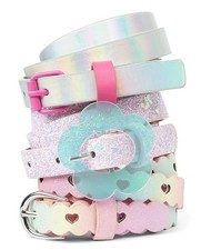 girls Fashion Belt Multipacks 8-16 Hearts 3-pack