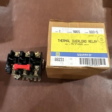 SQUARE D 88231 THERMAL OVERLOAD RELAY TYPE SD05 CLASS 9065 9065SD05