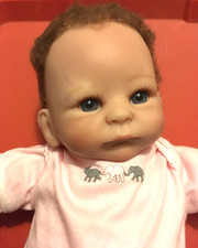Bambola 17" Tasha Edenholm Little Peanut Reborn Baby, Ashton Drake, NO BOX NO COA