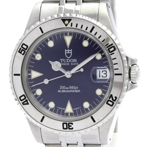 TUDOR Rolex Submarina Steel Automatic Mens Watch 75190 Polishe...