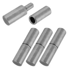 4 PCS Weldable Barrel Hinges Weld On Bullet Door Hinge 3" Medium Size, 4
