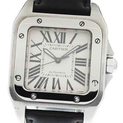 CARTIER Santos 100 MM W20106X8 Silver Dial Automatic Boy's Watch_957889