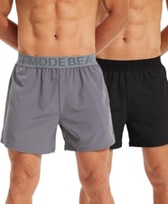 Mens 2 Packs Gym Workout Shorts Lightweight Quick Dry Training Running 5 inch...