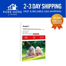 11x17 Inkjet Photo Paper, 100 Sheets, Double-Sided Gloss Finish, 42lb