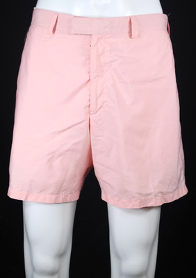 PRADA SPORT Pastel Pink Nylon Techno Men's 6.5'' Inseam Athletic Shorts 52