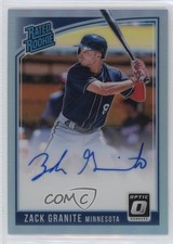 2018 Panini Donruss Optic Carolina Blue Prizm 15/35 Zack Granite Auto 13c1