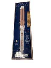 New Conair Double Ceramic 1 1/4  Barrel Loose Curls Instant Heat 30 Heat Setting