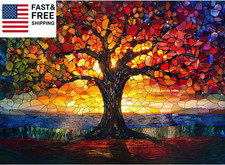 Stained Glass Puzzle, Glass Tree Puzzles for Adults 300 Pieces