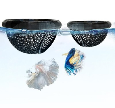 ETHCOOL 2 PCS Betta Hammock,Bett a Bed, Floating Fish Hammock, 3D Black