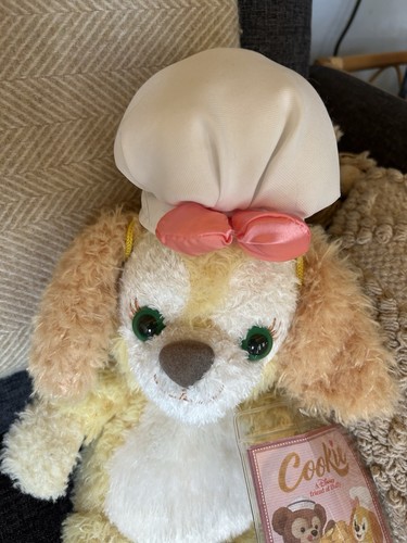 Disney Parks Hong Kong Exclusive Cookie dog Chef Plush Tagged Duffy and Friends - Picture 2 of 7