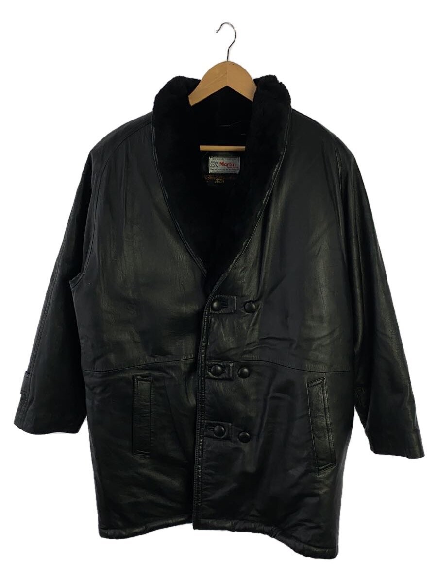Men's Black Leather Blouson Jacket 171
