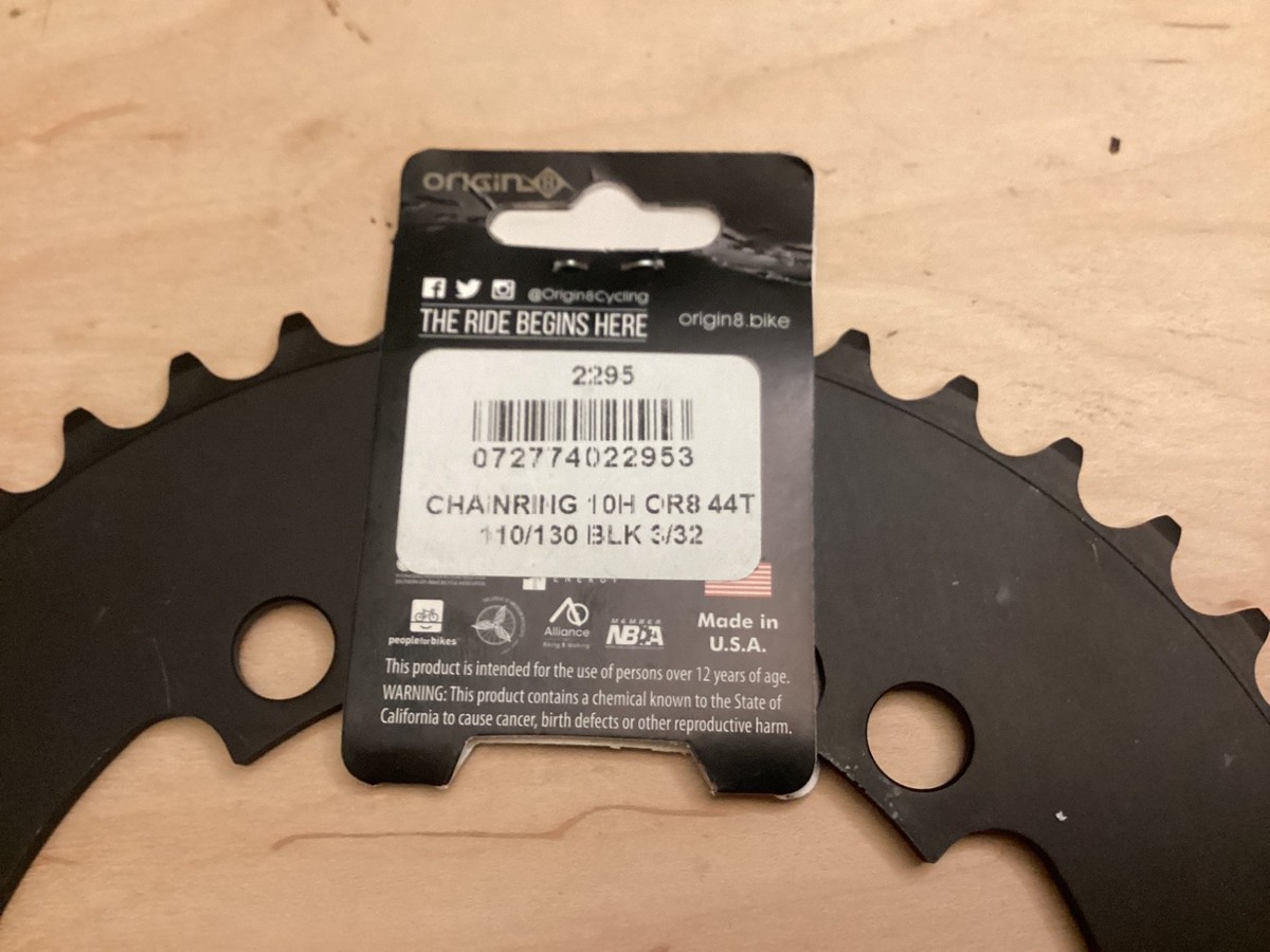 ★変態セットΩUNCHAIN オメガアンチェイン テレマーク O1 ビンディング Origin8 Chainring 44T 110/130 3/32