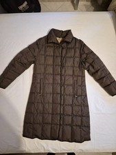 Giubbotto/Piumino lungo donna marrone trapuntato – caldo invernale – taglia M/L